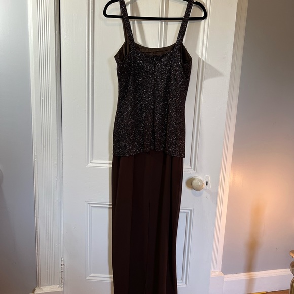 Formal Brown Sparkle Dress - Picture 2 of 9